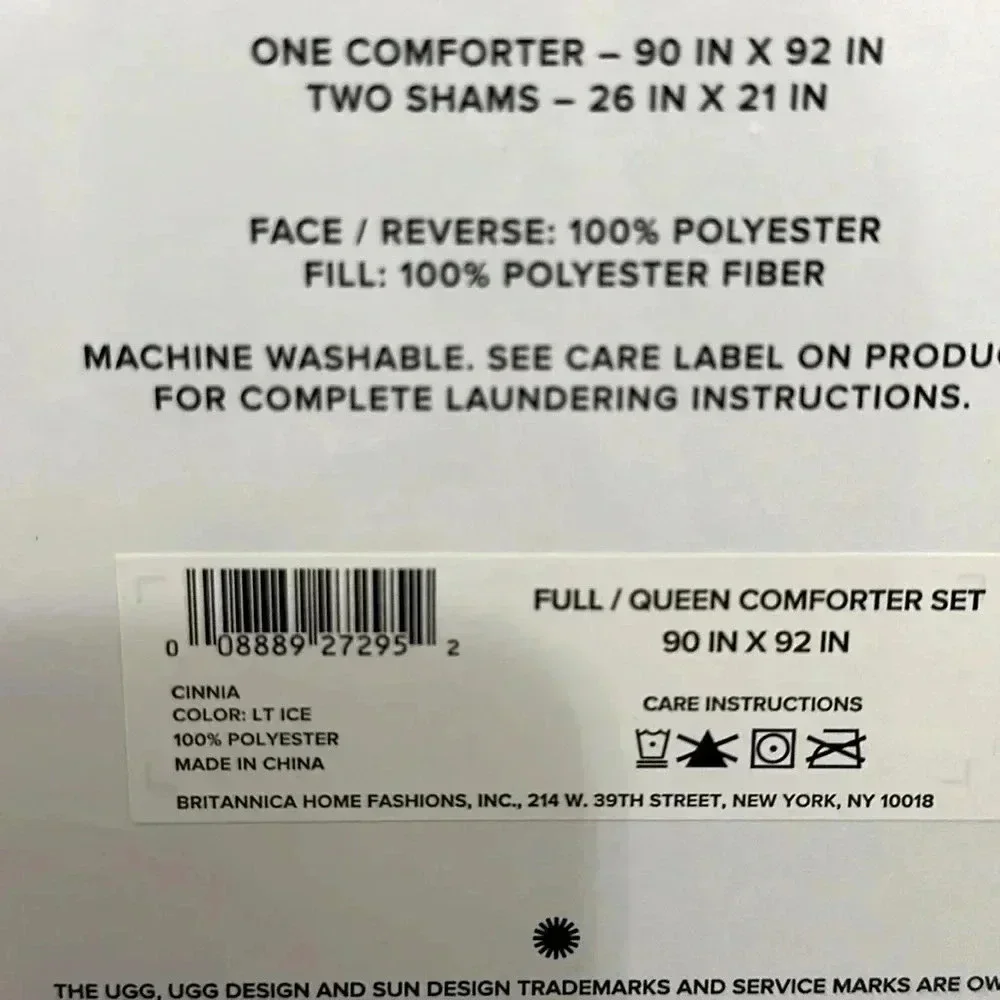 Ugg Cinnia Full / Queen Comforter Set